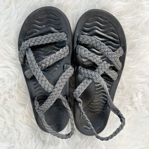 MEGYNA Women’s Size 38/7 Strappy Rope Braided Sandals